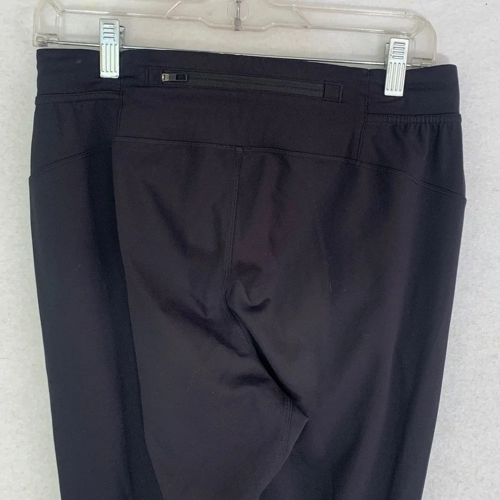 Lululemon Surge Jogger Mens S Black Excellent Reflective Zip‎ Cuff Running Pants